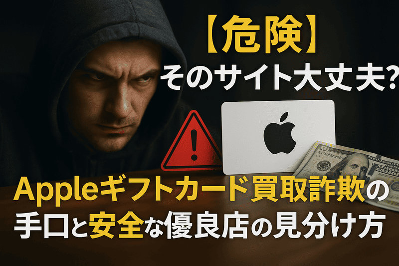 【危険】そのサイト大丈夫？Appleギフトカード買取詐欺の手口と安全な優良店の見分け方